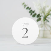 Minimal Round Table Numbers 1–19  招待状 (スタンド正面)