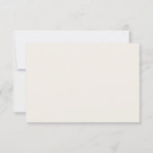 Minimal RSVP Card Elegant Simple Wedding (裏面)