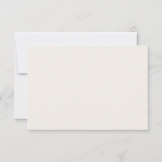 Minimal RSVP Card Elegant Simple Wedding (裏面)