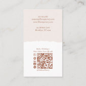 Minimal Rustic Organic Handmade Pottery Design 名刺 (裏面)