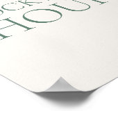 Minimal Sage Green Wedding Cocktail Hour Sign ポスター (角)