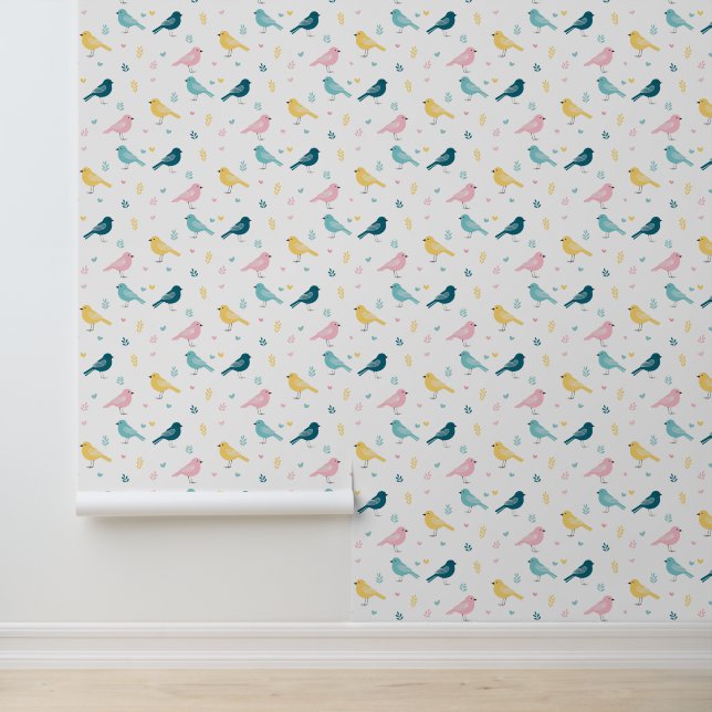 Minimal Scandi Bird Pattern Nursery 壁紙 (アプリケーション)
