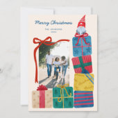 Minimal Scandinavian Colorful Gifts&Gnome Photo シーズンカード (正面)