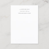 Minimal Script Black Grey White 7 Earring Display 名刺 (裏面)