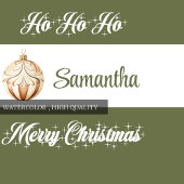 Minimal Script Personalized Christmas Stocking ラージクリスマスストッキング