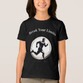 Minimal Silhouette Motion T-shirt – Modern Graphic トライブレンドTシャツ (正面)