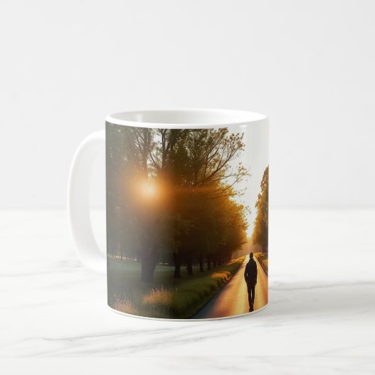 Minimal Silhouette Mug コーヒーマグカップ (正面左)