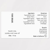 Minimal Simple 1oz 30ml Dropper Bottle Waterproof ラベル (デザイン2)