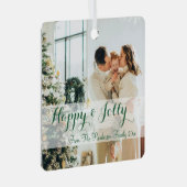 Minimal Simple Family Photo  メタルオーナメント (正面右)