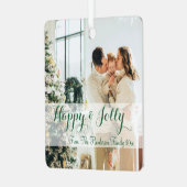 Minimal Simple Family Photo  メタルオーナメント (正面左)