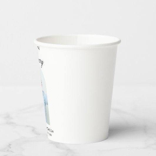 Minimal Simple Photo Arch Memorial 紙コップ (左)