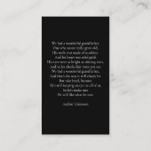 Minimal Simple Photo Memorial Sympathy Funeral 名刺 (裏面)