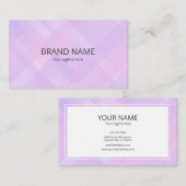 Minimal Simple Pink Purple Gradient Geometric Back 名刺 (正面/裏面)