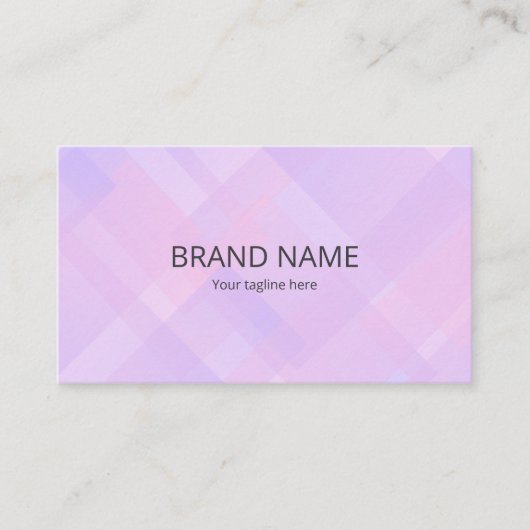 Minimal Simple Pink Purple Gradient Geometric Back 名刺 (正面)