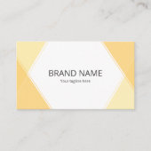 Minimal Simple Pop Yellow Orange Line Frame 名刺 (正面)