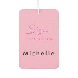 Minimal Sixty & Fabulous 60th Birthday Party カーエアーフレッシュナー