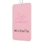 Minimal Sixty & Fabulous 60th Birthday Party カーエアーフレッシュナー (左)