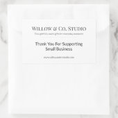 Minimal Small Business 長方形シール (バッグ)