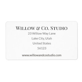 Minimal Small Business Shipping ラベル