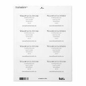 Minimal Small Business Shipping ラベル (フルシート)