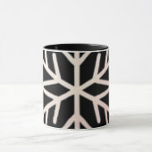 Minimal Snowflake Icon –  Winter Holiday design  マグカップ (中央)