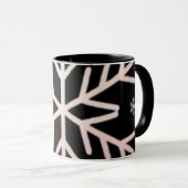 Minimal Snowflake Icon –  Winter Holiday design  マグカップ (正面右)