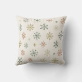 Minimal Snowflakes Seamless Pattern クッション (裏面)