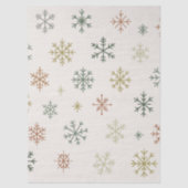 Minimal Snowflakes Seamless Pattern 薄葉紙 (正面)