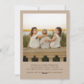 Minimal So Very Thankful Photos Happy Thanksgiving シーズンカード (裏面)