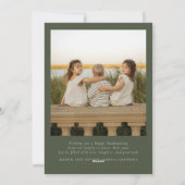 Minimal So Very Thankful Photos Happy Thanksgiving シーズンカード (裏面)