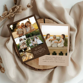 Minimal So Very Thankful Photos Happy Thanksgiving シーズンカード