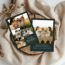 Minimal So Very Thankful Photos Happy Thanksgiving シーズンカード