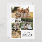 Minimal So Very Thankful Photos Happy Thanksgiving シーズンカード (正面)