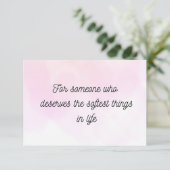 Minimal Soft Quote Greeting Card Thoughtful Gift エンクロージャーカード (スタンド正面)