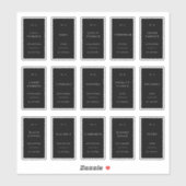 Minimal Spice Jar Labels Pantry Storage Stickers シール (シート)