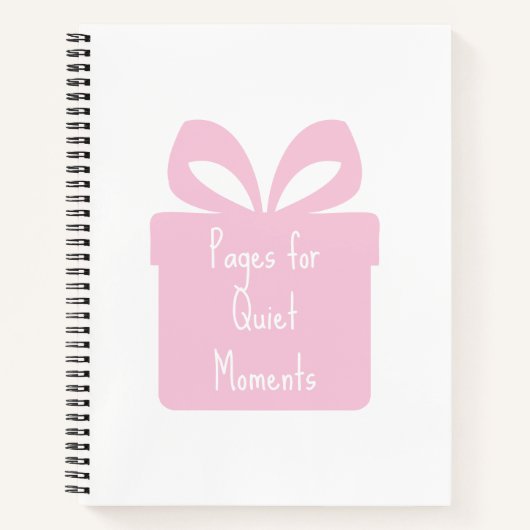 Minimal Spiral Notebook for Quiet Writing Moments ノートブック (正面)