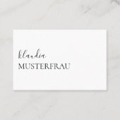 Minimal Standard Visitenkarten Vorlage - 名刺 (正面)