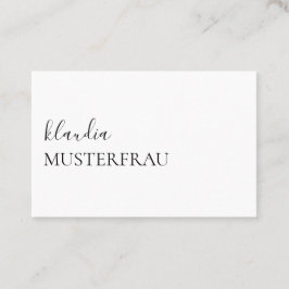 Minimal Standard Visitenkarten Vorlage - 名刺