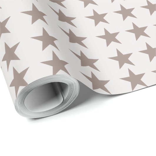 Minimal Star Pattern Christmas Wrapping Paper ラッピングペーパー (ロールコーナー)