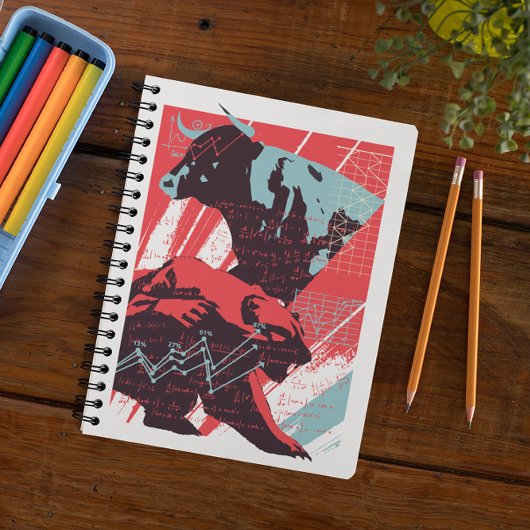 Minimal Stock Market Bull Bear Chart ノートブック