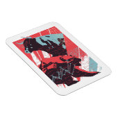 Minimal Stock Market Bull Bear Chart マグネット (右側)