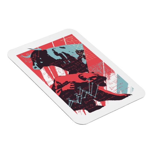 Minimal Stock Market Bull Bear Chart マグネット (右側)