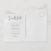 Minimal Sunrays Photo Save the Date Postcard 案内ポストカード (裏面)