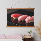 Minimal Sushi Elegance Tapestry – Otoro Art 吊り下げ型タペストリー (寝室)