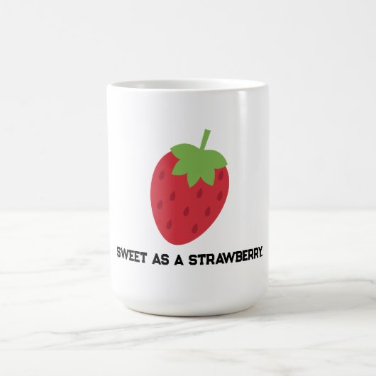 Minimal Sweet Strawberry Mug For Tea Or Coffee  コーヒーマグカップ (中央)
