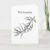 Minimal Sympathy Card - Quiet Grove カード (正面)