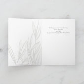Minimal Sympathy Card - Quiet Reeds カード (内部)