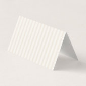 Minimal Taupe Stripe Wedding Place Card (裏面)