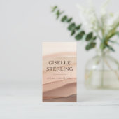 Minimal Terracotta Modern Creative 名刺 (スタンド正面)