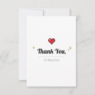 Minimal Thank You Card – Appreciation and Greeting サンキューカード